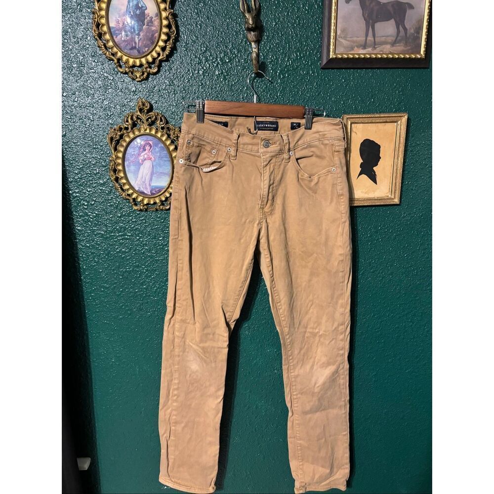Lucky Brand Khaki Chino Stretch Pants Sz 30x32